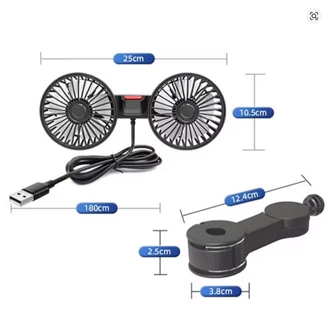 Ventilateur de refroidissement pour dossier de siège voiture